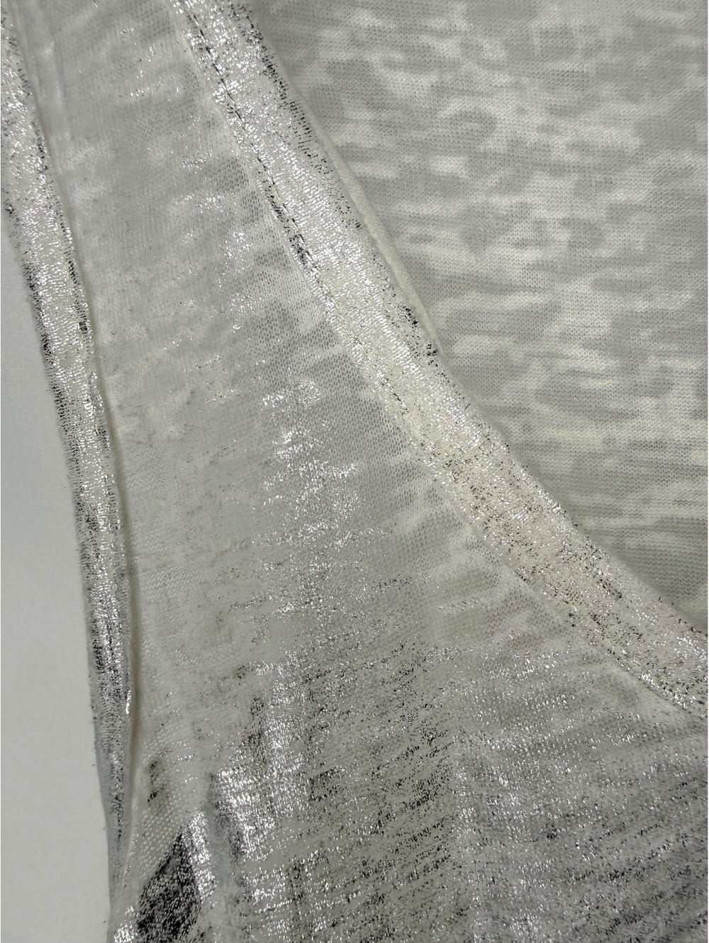 Lauren Vidal Kane Metallic Foil Burnout Tank Top NWT - Picture 7 of 10